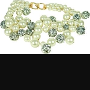 KENNETH JAY LANE-3 ROW NECKLACE